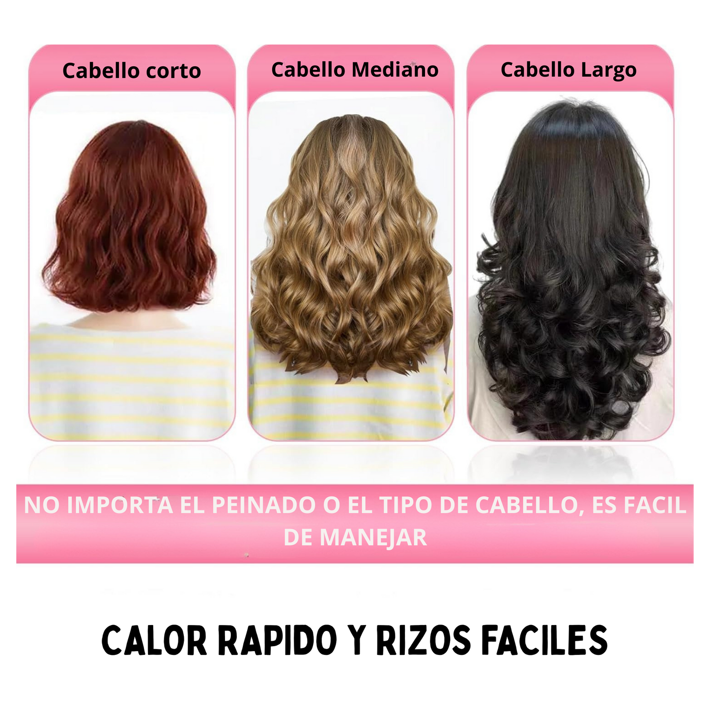 Rizador Ondulado para el cabello