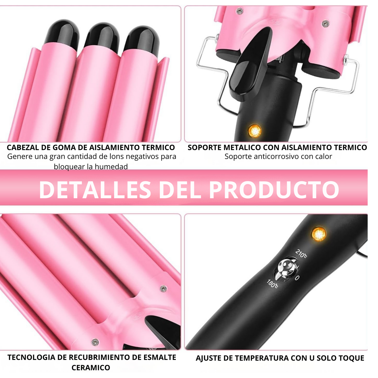 Rizador Ondulado para el cabello