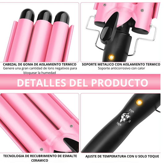 Rizador Ondulado para el cabello